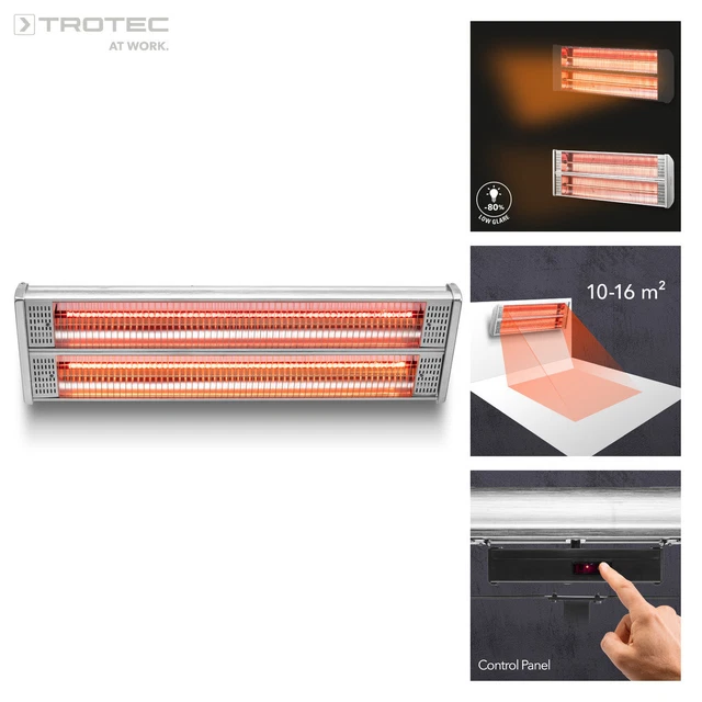 TROTEC Infrarot-Heizstrahler IR 2400 Infrarotstrahler Heizstrahlern Heizgerät