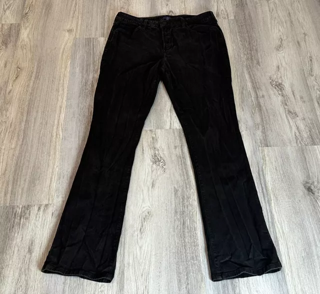 NYDJ Womens Jeans Size 14 Brown Denim Billie Mini Bootcut Lift Tuck Technology