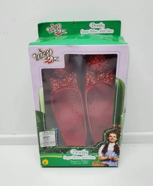 The Wizard Of Oz Dorothy Sequin Deluxe Adult Shoes Size Large (Shoe Size 9-10)
