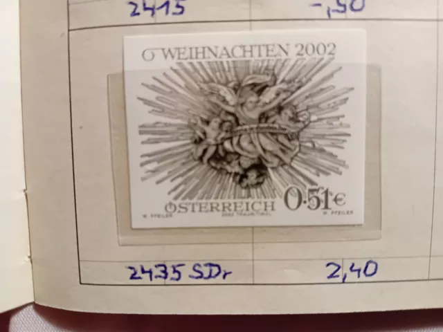 Österreich ANK-Nr. 2435 Schwarzdruck (Weihnachten 2002)