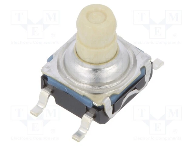 2 Micro-interrupteurs Tactiles ALPS SKHCBHA010 - SPST, 0.05A/12VDC, Bouton 4.3mm, Montage THT - Pour Réparation électronique