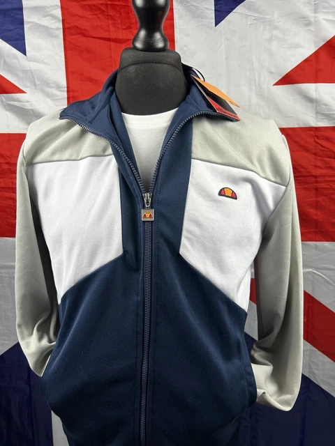 ELLESSE TRACK Top blue Size Medium Football Terraces 45.00 PicClick UK