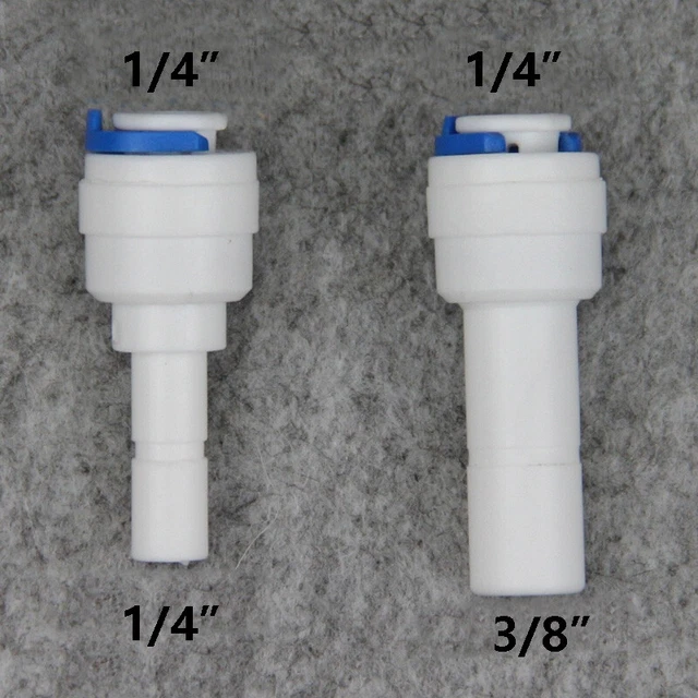 PE Straight Push in Fitting Connector With Plug Nipple Water Dispenser Purifier