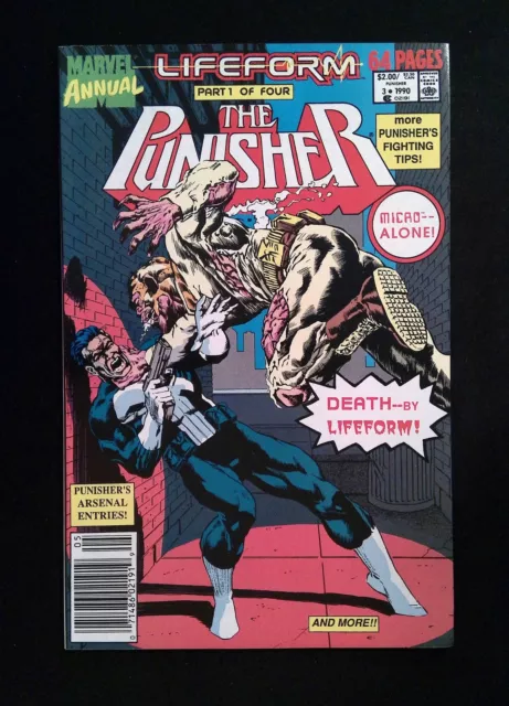 Punisher Annual #3  MARVEL Comics 1990 NM NEWSSTAND