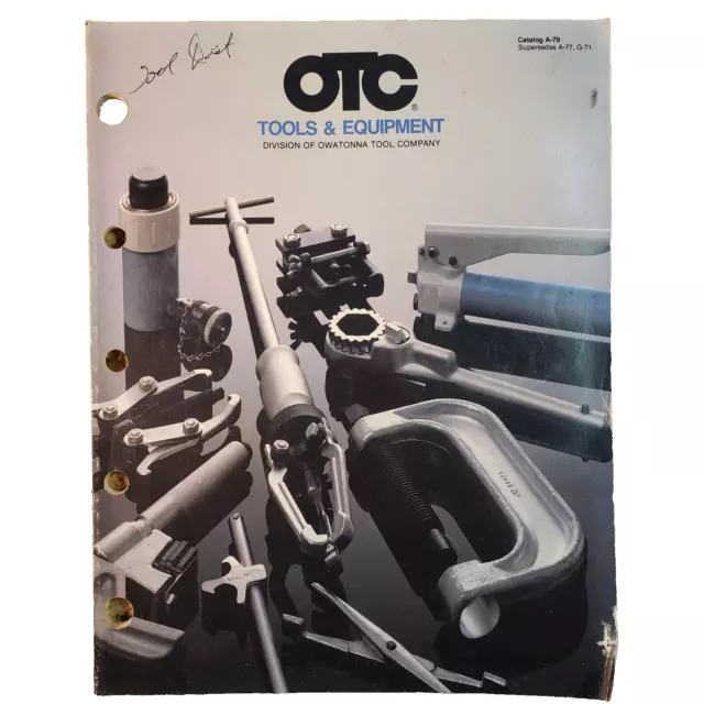 Vintage OTC Tools and Equipment Catalog 1979 Division of Owatonna Tool Company