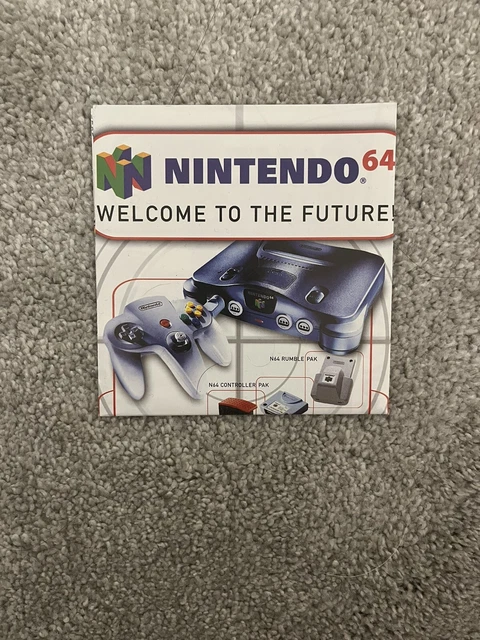 Rare Nintendo 64 N64 Welcome To The Future Leaflet Flyer Poster Promotional