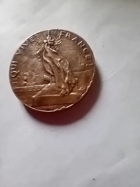 Médaille / Jeton Ligue Des Patriotes 1882 - Bronze - Voir Photos