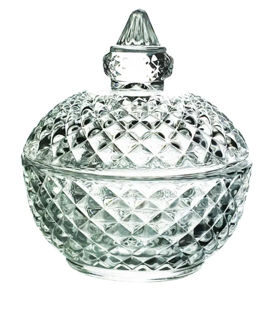 Zuckerdose  Zuckerbehälter Glas mit Deckel Marmeladen Dose Konfitüre 9,7*12,2 cm
