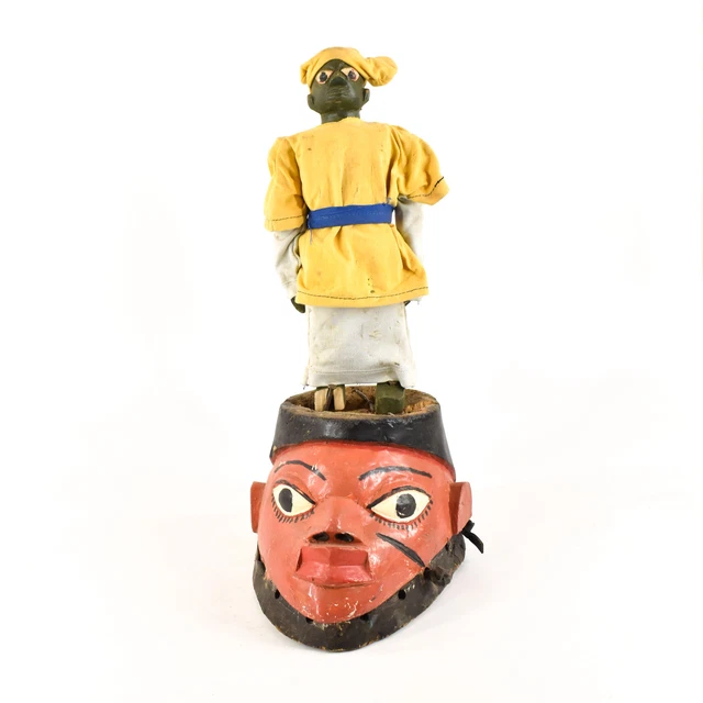Yoruba Gelede Mask with FIgure Nigeria African Art