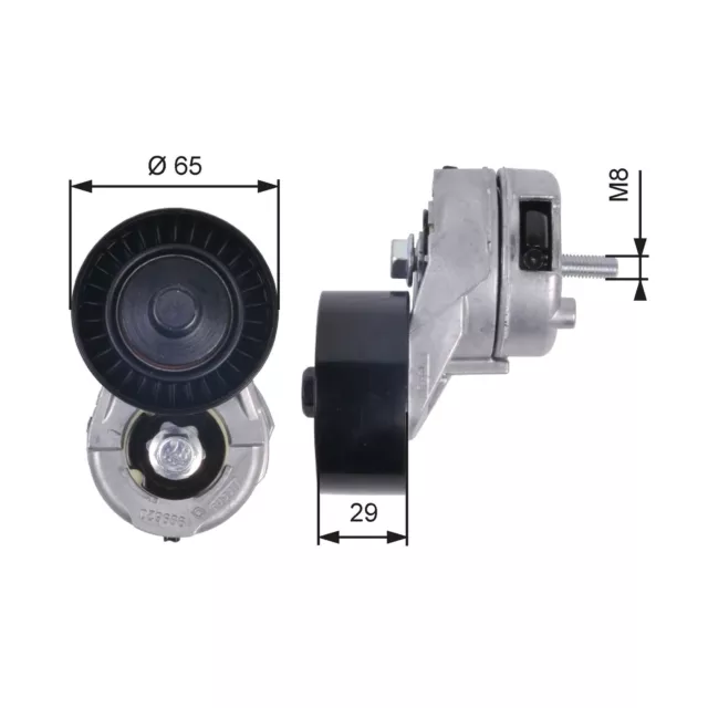 Tendeur De Courroie (Courroie D'accessoire) Alfa Romeo 147 1.6 16V T.spark