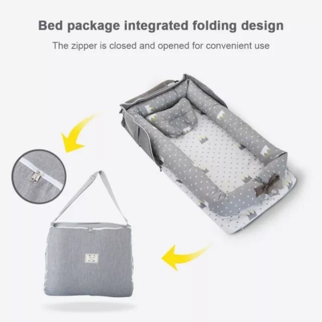 Cuna portátil nido de bebé cuna viaje recién nacido cama moisés bebé