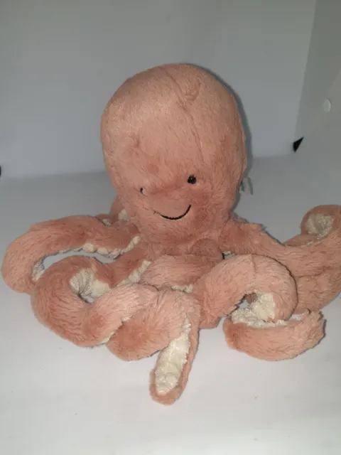 Jellycat 7" Baby Odell Octopus Soft Plush Toy Comforter Preowned Suitable 0+ Vgc