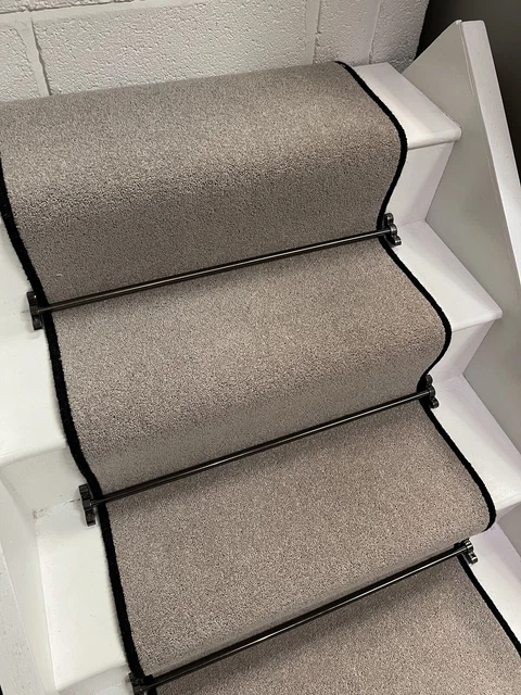 LANA ÁTICO 80/20 ALFOMBRA ESCALERA CORREDOR, 40 oz TOPO 55 cm ANCHO, 21 PASOS