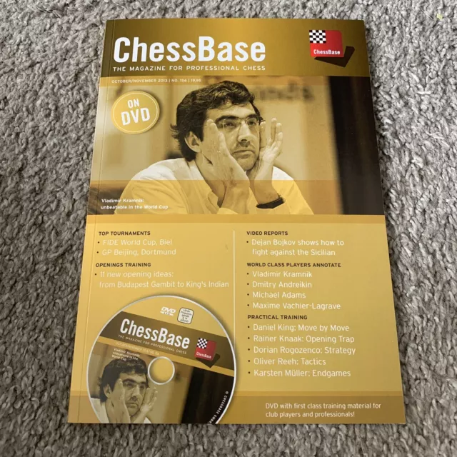 Chessbase Magazine #182 February March 2018 Magnus Carlsen Cover DVD - Used