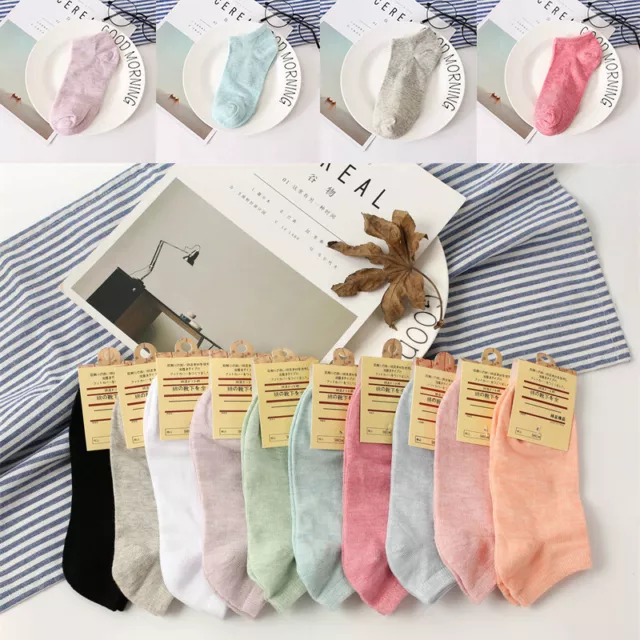 Shallow Mouth Socks Batch Solid Color Hot Sale 5PC Women's Gift Boat Sock Cotton