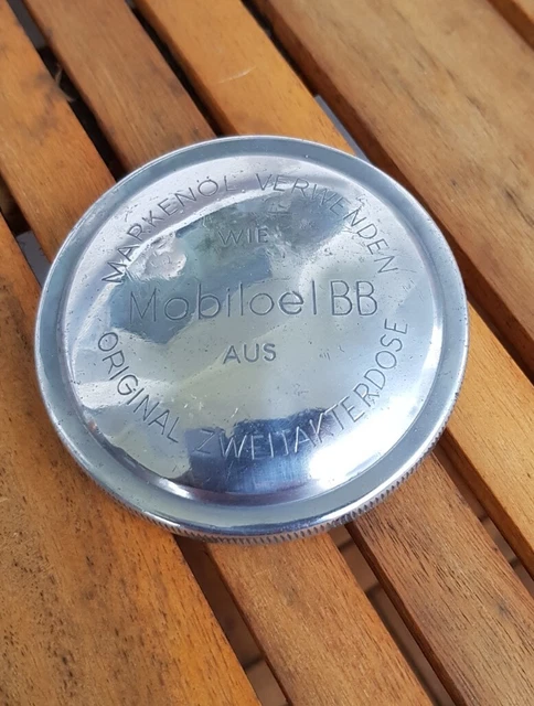 Tankdeckel Mobilöl BB PATENT BLAU Werkstatt Zweirad Oldtimer PKW, LKW  Verschluß