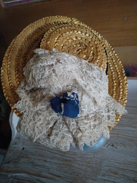 Très beau chapeau ancien pour poupée ancienne Jumeau Steiner ...
