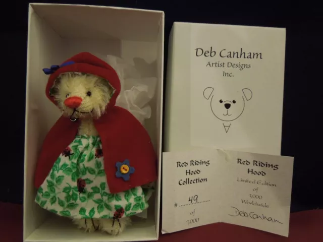 Deb Canham Artist Design Little Red Riding Hood Miniature Bear LE