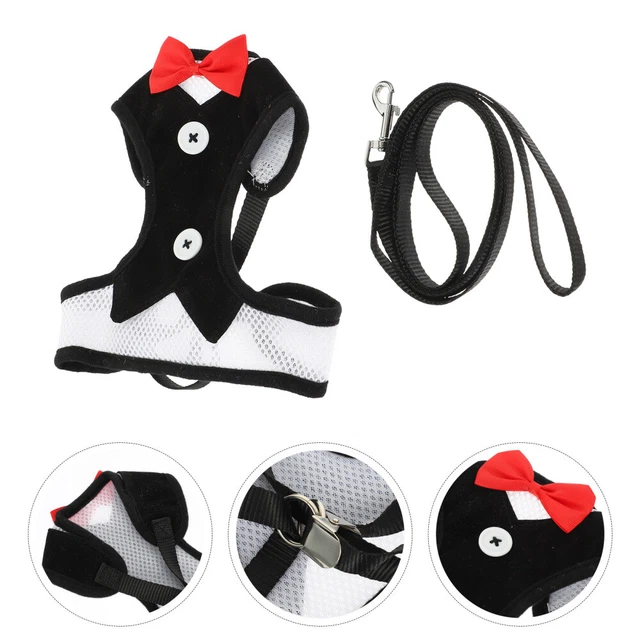 Harness Leash Vest Doggy Clothes Correa Para Perros Pequeños Kitten Harness Set