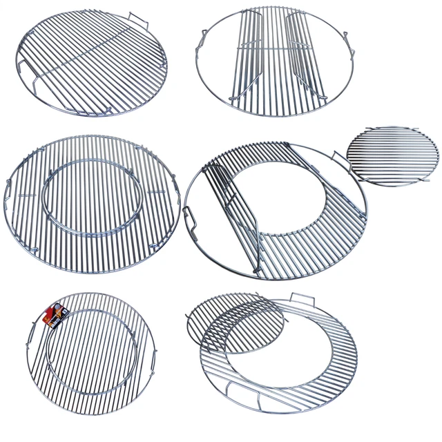 Grillrost rund für 47 cm 57 cm klappbar System für Einsatz Wok Pfanne Pizzastein