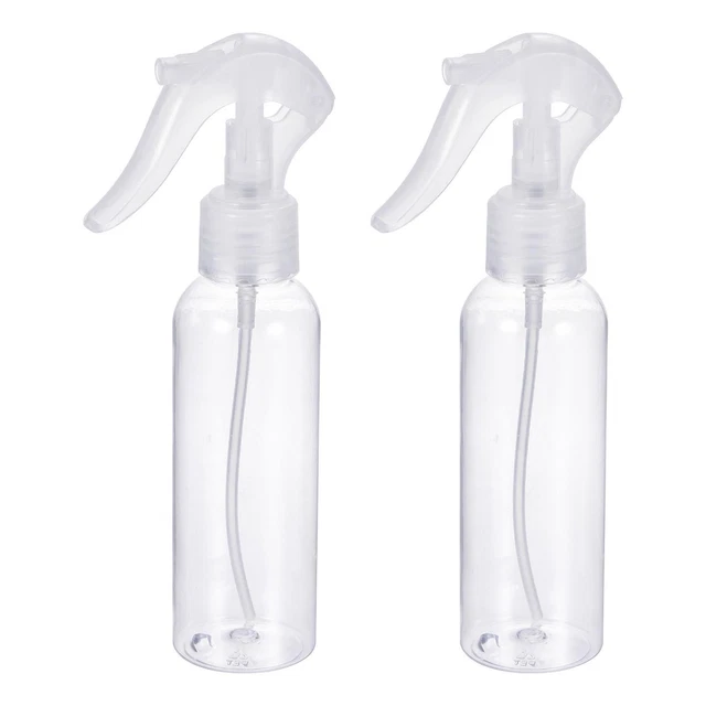 120ml Spray Bottles, 2 Pack Refillable Mist Sprayer Plastic for Travel Clear