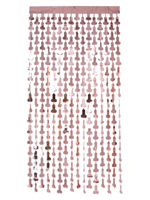 Pene Lamina Tenda Sullo Sfondo Rosa Oro Nubilato Notte Costume Accessorio Festa