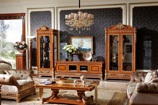 VITRINE ARMOIRE VITRINES Salon Regard Armoires Design Baroque Rokoko ...