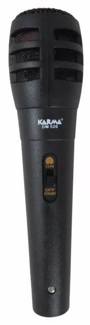 KARMA DM-520 Microfono Dinamico con cavo da 3mt e connettore Jack 6,3 mm 2