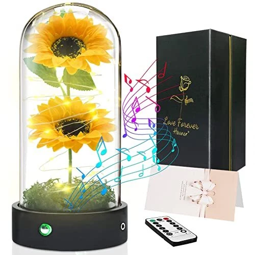 Sunflower Decor Gifts for Women You Are My Sunshine Music Box Sunflower Artif...