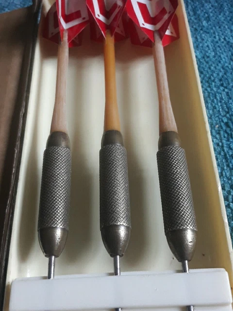 Vintage 33G Brass Darts Knurled Heavy Barrels