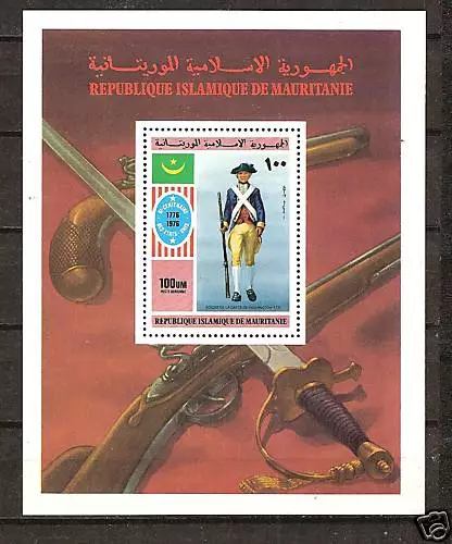 Mauritania # C 163 Mnh American Bicentennial Soldier