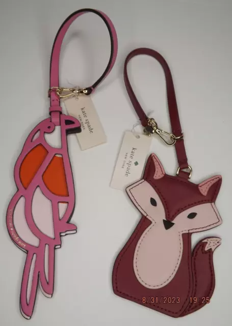 Kate Spade Tom & Jerry Bag Charm Key Fob Handbag Mouse Cheese Luggage Tag