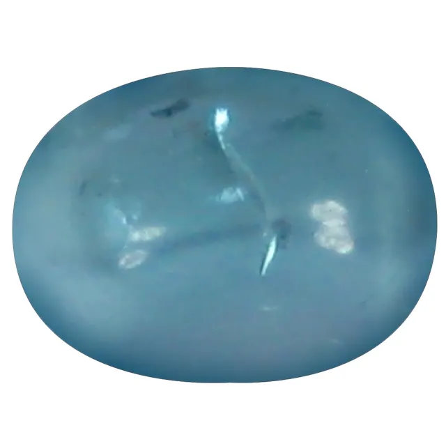 1.11 CT Ovale Cabochon Forme (7 X 5 MM ) Brésilien Paraiba Bleu Apatite Gemme
