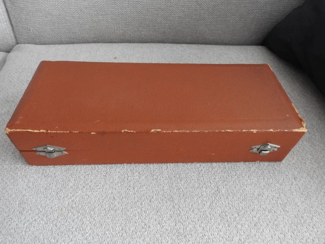 Écrin Ancien En Cuir Pour Bijoux Ou Montre - Boîte Vintage - Occasion En Bon état