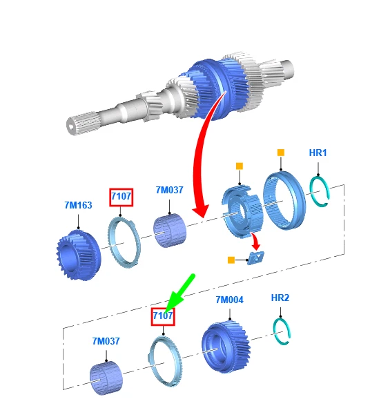 FORD FOCUS MK3 C346 Gearbox Input Shaft Synchro Ring 1222756 NEW GENUINE £69.00 PicClick UK