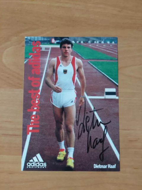 Autogrammkarte  Dietmar Haaf /Leichtathletik