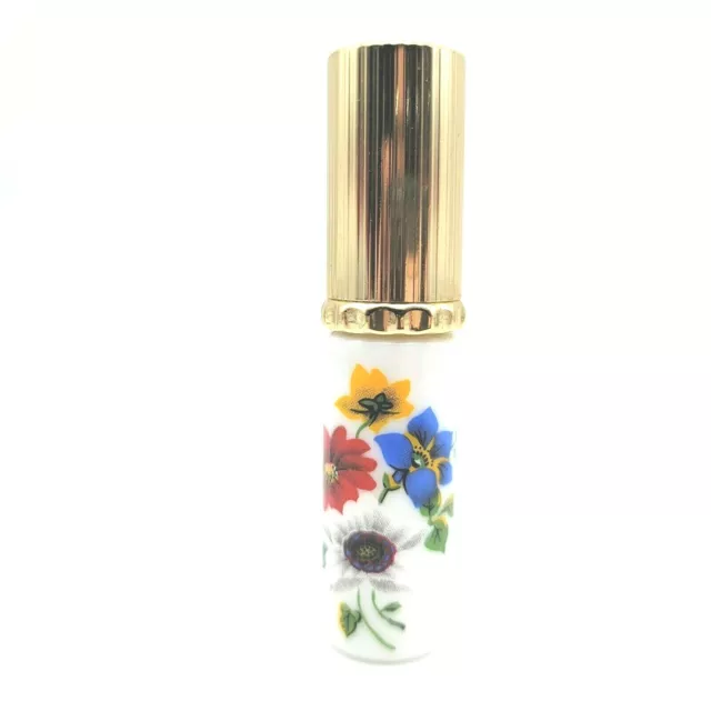 AEROX Japan Perfume Spray Atomizer Ceramic Floral  Refillable Travel/Purse VTG