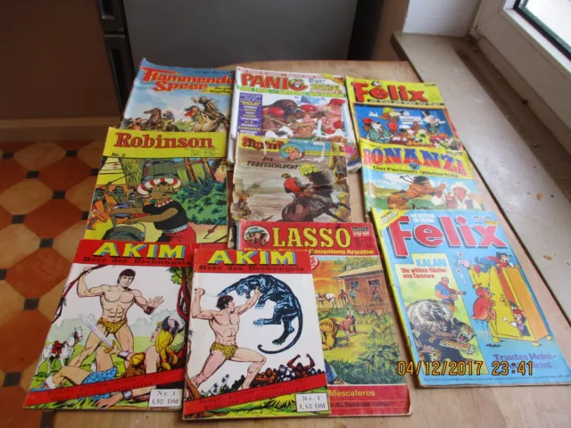 konvolut sammlung von 10 alten comics