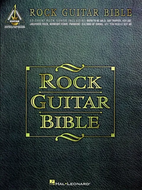 Rock Guitar Bible Sheet Music Guitar Tablature Book NEW 000690313