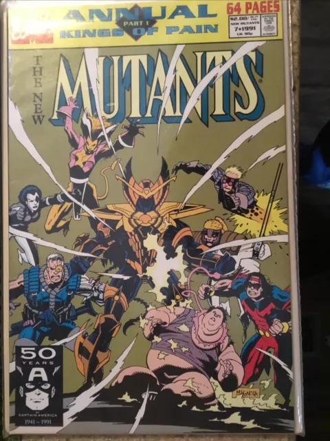 The New Mutants Annual 7 / Marvel Comics / 1991 / Kings of Pain Part 1, NM Cond
