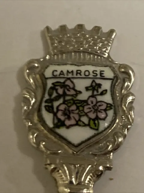 Camrose Flowers Vintage Souvenir Spoon Collectible