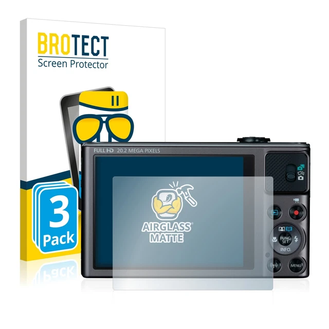 3x Anti-Riflesso Vetro Pellicola Protezione per Canon PowerShot SX620 HS