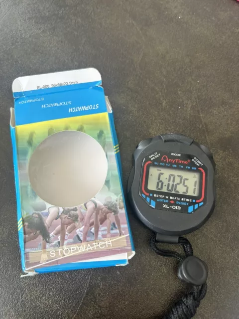 Digital Handheld Sports Stopwatch Stop watch Timer Alarm Counter UK Seller