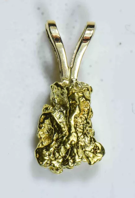 #602 Alaskan-Yukon BC Natural Gold Nugget  Pendant 1.28 Grams Authentic