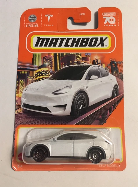 MATCHBOX 2023 TESLA Model Y White NEW MOC 70 Years in Hand 9 99 