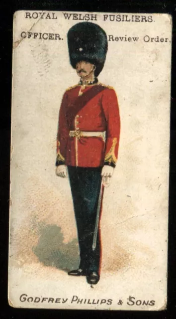 Tobacco Card,Godfrey Phillips,TYPES OF BRITISH COLONIAL TROOPS,1899,Royal Welsh