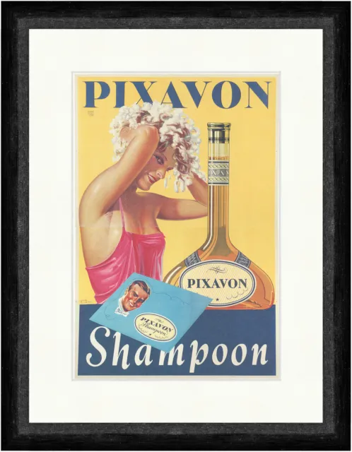 PIXAVON Shampoo Haarwaschmittel Werbung Flasche Schaum  Faks_Plakatwelt 378
