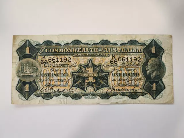 Riddle Heathershaw 1 Pound Banknote Australia