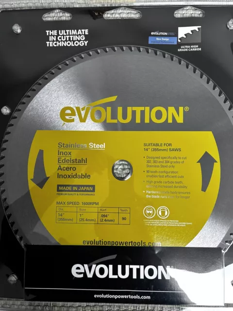 Evolution Lama in acciaio inox 14"" (355 mm)