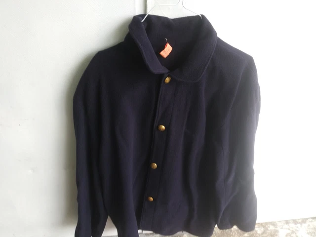 Civil War Union Infantry Shell jacket Blue Four Button Size 42/44 Regular Used